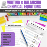 Writing and Balancing Chemical Equation Chemistry Homework