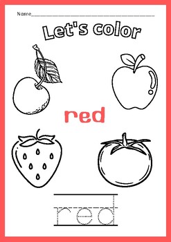 Writing and Coloring Worksheet Set by Wanpen Walentowski | TPT