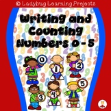 Writing and Counting Numbers 0 - 5  (Math Practice Sheets)