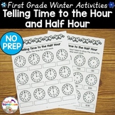 Telling Time to the Half Hour Worksheets
