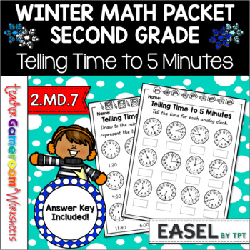 Preview of Telling Time to 5 Minutes Worksheets