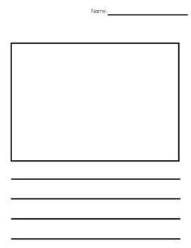 Preview of Writing and Drawing Worksheet