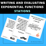 Writing and Evaluating Exponential Functions Stations -Gro