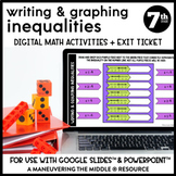 Writing and Graphing Inequalities Digital Math Activity | 