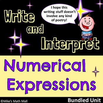 Preview of Write and Interpret Numerical Expressions - (Mini Bundle)
