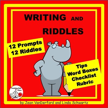 Preview of Writing and Riddles | Early Finishers FUN  Writing Prompts ... NO PREP  Gr 3-4-5
