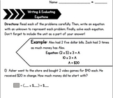 Writing and Solving Equations (Differentiated)