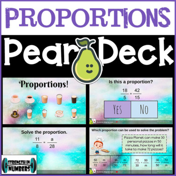 Preview of Writing and Solving Proportions Digital Activity for Google Slides/Pear Deck