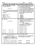 Writing and Solving Two-Step Equations Word Problem Practi