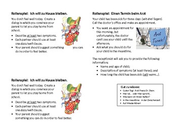 Preview of Writing and Speaking Activities for Health/Wellness