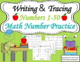 Writing and Tracing Numbers 1-50---Distance Learning
