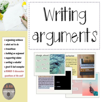Preview of Writing Arguments - Complete Presentation + Discussion questions / No prep