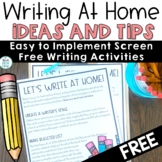 Writing at Home | Parent Teacher Conference Hand Out
