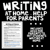 Writing at Home - Help of Parents