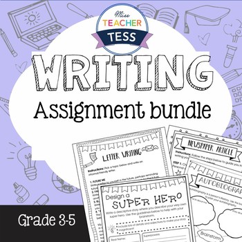 Preview of Writing Assignment bundle