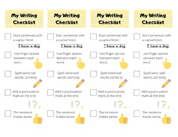 writing books checklist