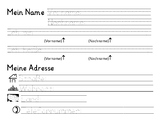 Writing first and last names & contact information