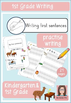 Preview of Writing first sentences - Kindergarten and 1st Grade