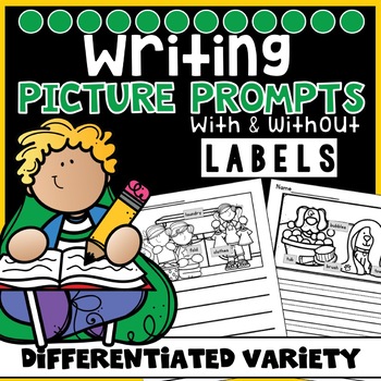 Preview of Teaching Writing for Beginners Kindergarten First Grade Journal Pages
