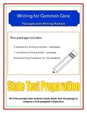 Writing for Common Core # 1 (state test preparation)