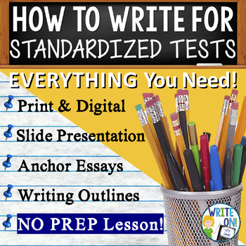 Preview of How to Write for Standardized Tests  Argument, Expository, Narrative, Persuasive