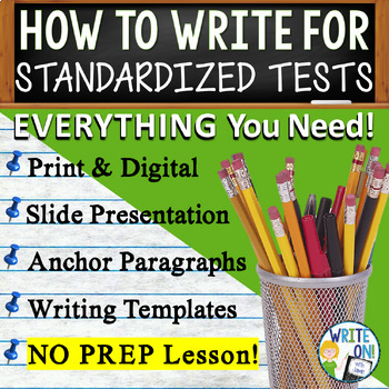 Preview of How to Write for Standardized Tests  Argument, Expository, Narrative, Persuasive