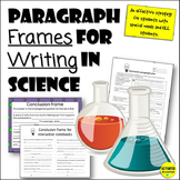 Science Sentence Frames: Scaffold and Differentiate Science Paragraphs