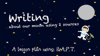 Preview of Writing from 2 sources about our moon using RAFT