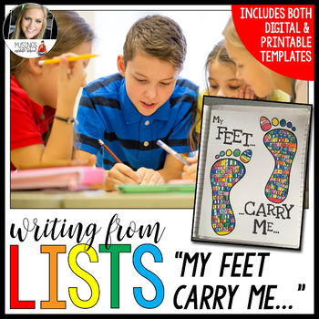 Writing from Lists: My Feet Carry Me... by Musings from the Middle School