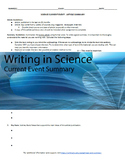 Writing in Science - Current Event Summary