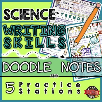Preview of Writing in Science: Doodle Notes and Stations for Science | Science Doodle Note