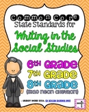 Writing in Social Studies Common Core Standards Posters