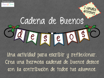 Preview of Writing in Spanish. Make a banner with best wishes Christmas New Year. Español.