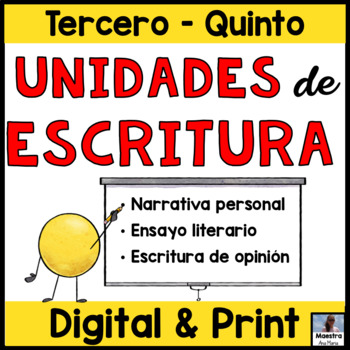 Preview of Writing in Spanish- Narrativa personal, opinion, ensayo literario - Escritura