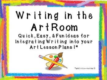 Preview of Writing in the Art Classroom