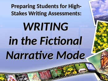 Preview of ELA WRITING Narrative Mode Fictional Narrative State Writing Assessment PPT