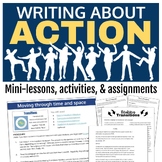 Writing lessons & activities for writing about action, pro
