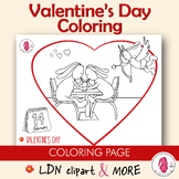 VALENTINES DAY writing motor skills COLORING page , print,
