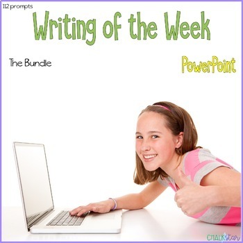 Preview of Writing of the Week for PowerPoint™ Bundle