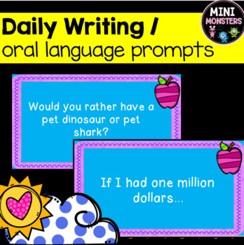 Preview of Daily Writing or Oral Language Prompts