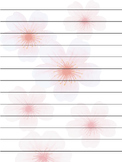 Writing pad flower background