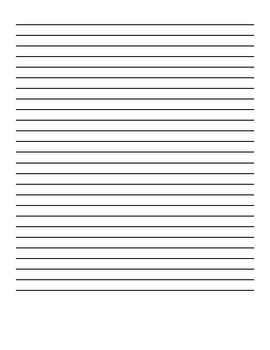 50 Sheets Ruled Writing Paper, Double-Sided Printing Skip-A-Line Ruled  Writing Paper with Dotted Lines Handwriting Practice Paper 1” line spacing  for