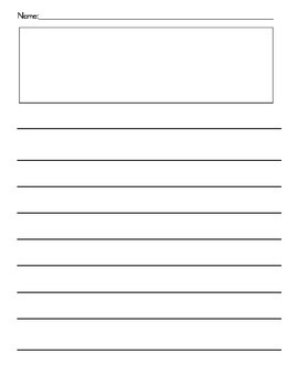 Writing Paper With Drawing Box Worksheets Teaching Resources Tpt