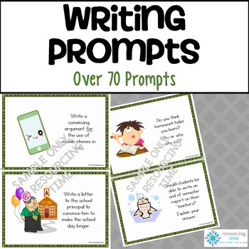 Preview of Writing Prompts (Distance Learning)