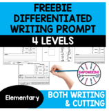 Writing prompts word bank cutting Differentiated OT Specia