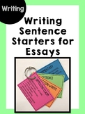 Writing sentence starters for essays