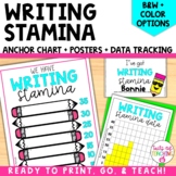Writing skills anchor chart Writing stamina Writing data t