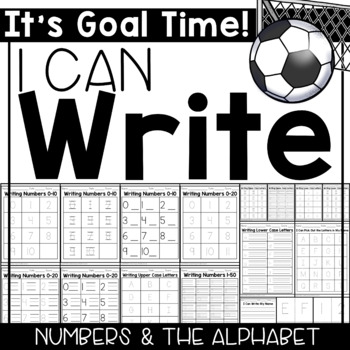 Preview of Writing the Alphabet and Numbers