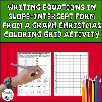 Preview of Writing the Equation of a Line from a Graph Coloring Grid Activity