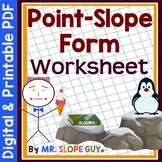 Writing the Equations of a Line Worksheet using Point Slope Form